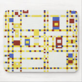 Piet Mondrian Broadway Boogie Woogie Abstracte Kun Muismat (Voorkant)