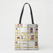 Piet Mondrian Broadway Boogie Woogie Abstracte Kun Tote Bag (Voorkant)
