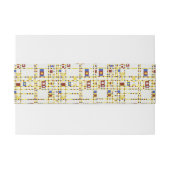 Piet Mondrian Broadway Boogie Woogie Abstracte Kun Uitnodigingen Wikkel (Achterkant Voorbeeld)