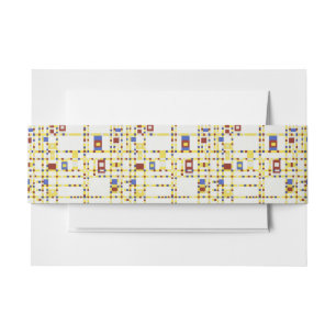 Piet Mondrian Broadway Boogie Woogie Abstracte Kun Uitnodigingen Wikkel