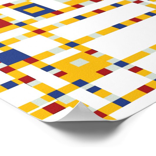 Piet Mondrian - Broadway Boogie Woogie Modern Art Poster (Hoek)