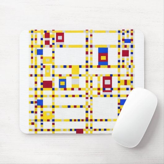 Piet Mondrian Broadway Boogie Woogie Muismat (Met muis)