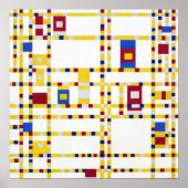 Piet Mondrian Broadway Boogie Woogie Poster (Voorkant)