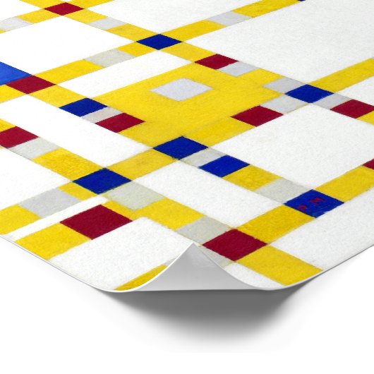 Piet Mondrian Broadway Boogie Woogie Poster (Hoek)