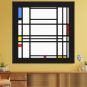 Piet Mondrian, Compositie 10 Canvas Afdruk (Insitu (Woonkamer))