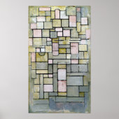 Piet Mondrian Compositie 8 Poster (Voorkant)