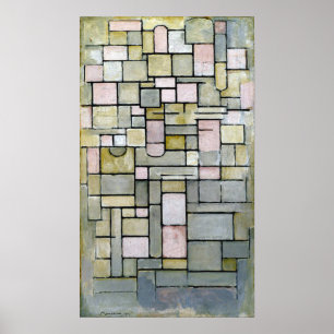 Piet Mondrian Compositie 8 Poster