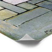 Piet Mondrian Compositie 8 Poster (Hoek)