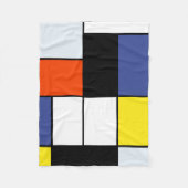Piet Mondrian Compositie A - Abstracte Moderne Kun Fleece Deken (Voorkant)