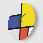 Piet Mondrian Compositie A - Abstracte Moderne Kun Grote Klok (Hoek)