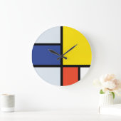 Piet Mondrian Compositie A - Abstracte Moderne Kun Grote Klok (Huis)