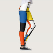 Piet Mondrian Compositie A - Abstracte Moderne Kun Leggings (Rechts)