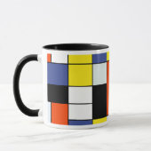 Piet Mondrian Compositie A - Abstracte Moderne Kun Mok (Links)