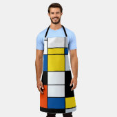 Piet Mondrian Compositie A - Abstracte Moderne Kun Schort (Gedragen)