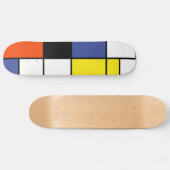 Piet Mondrian Compositie A - Abstracte Moderne Kun Skateboard (Horizontaal)