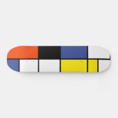 Piet Mondrian Compositie A - Abstracte Moderne Kun Skateboard (Horizontaal)