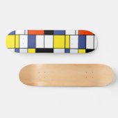 Piet Mondrian Compositie A - Abstracte Moderne Kun Skateboard (Horizontaal)