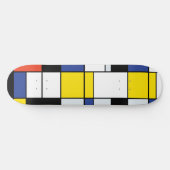 Piet Mondrian Compositie A - Abstracte Moderne Kun Skateboard (Horizontaal)