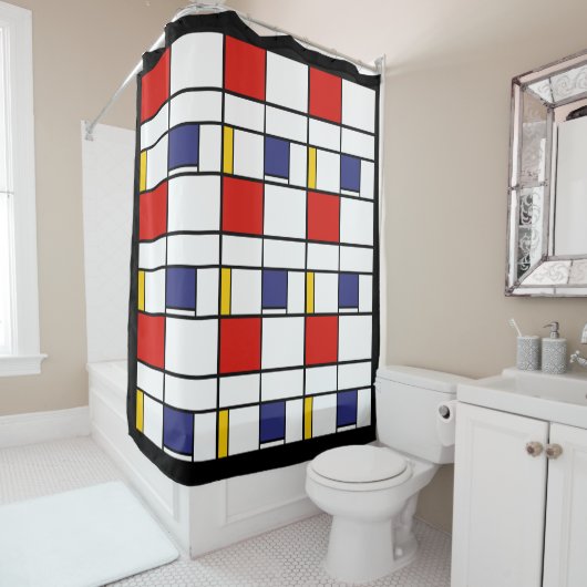 Piet Mondrian, Compositie C Douchegordijn (In situ)