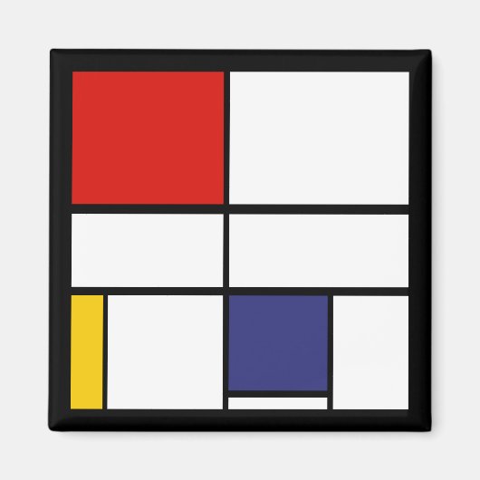 Piet Mondrian, Compositie C Magneet (Voorkant)