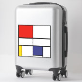 Piet Mondrian, Compositie C Sticker (Koffer)