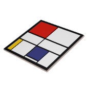 Piet Mondrian, Compositie C Tegeltje (Zijkant)