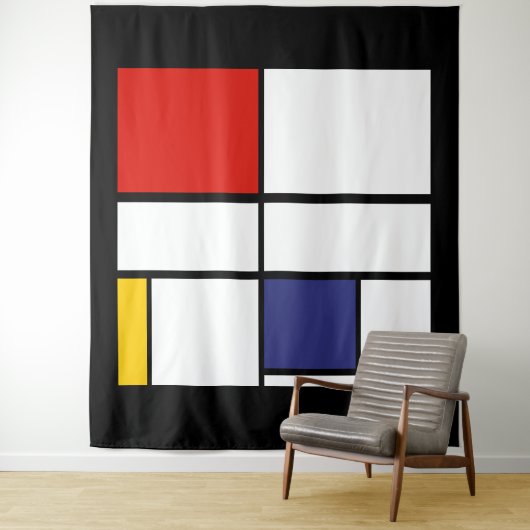 Piet Mondrian, Compositie C Wandkleed (In situ)