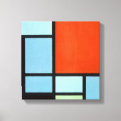 Piet Mondrian Compositie Canvas Afdruk (Voorkant)