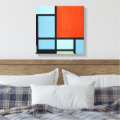 Piet Mondrian Compositie Canvas Afdruk (Insitu (Slaapkamer))