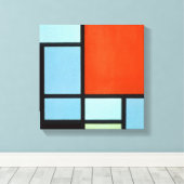 Piet Mondrian Compositie Canvas Afdruk (Insitu (Houten vloer))