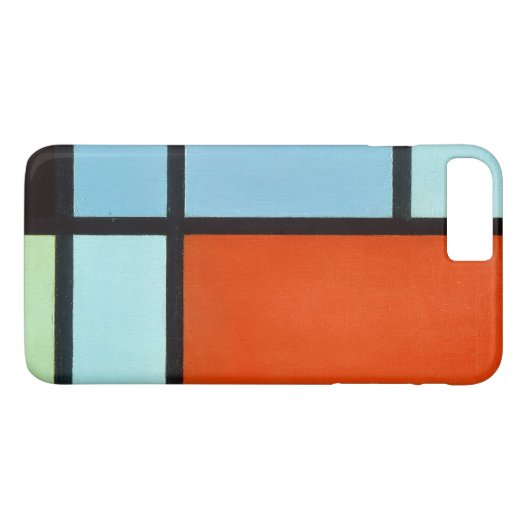 Piet Mondrian Compositie Case-Mate iPhone Case (Achterkant (Horizontaal))