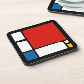 Piet Mondrian, Compositie ii Bier Onderzetter (Linkerzijde)