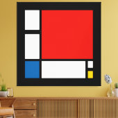 Piet Mondrian, Compositie ii Canvas Afdruk (Insitu (Woonkamer))