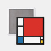 Piet Mondrian, Compositie ii Magneet (Voorkant / Achterkant)