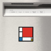 Piet Mondrian, Compositie ii Magneet (Insitu (Vaatwasser))