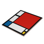 Piet Mondrian, Compositie ii Tegeltje (Zijkant)