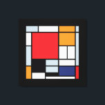 Piet Mondrian - Compositie met groot rood vlak Canvas Afdruk<br><div class="desc">Dit olieverfschilderij op doek uit 1920 toont een compositie met zwarte, rode, grijze, gele (oranje) en blauwe blokken in een stijl die bekend werd als De Stijl of Neo-Plasticisme.</div>