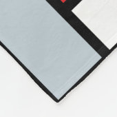 Piet Mondrian - Compositie met groot rood vlak Fleece Deken (Hoek)