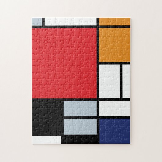 Piet Mondrian - Compositie met groot rood vlak Legpuzzel (Verticaal)