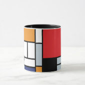 Piet Mondrian - Compositie met groot rood vlak Mok (Midden)