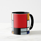 Piet Mondrian - Compositie met groot rood vlak Mok (Voorkant rechts)