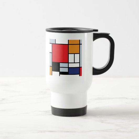 Piet Mondrian - Compositie met groot rood vlak Reisbeker (Rechts)