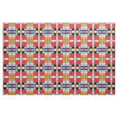 Piet Mondrian - Compositie met groot rood vlak Stof (Yard (91,4 cm))