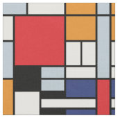 Piet Mondrian - Compositie met groot rood vlak Stof (Close Up)