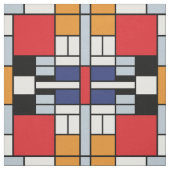 Piet Mondrian - Compositie met groot rood vlak Stof (Swatch)