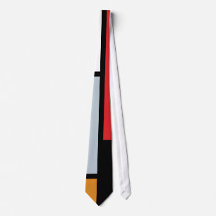 Piet Mondrian - Compositie met groot rood vlak Stropdas