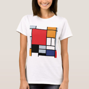 Piet Mondrian - Compositie met groot rood vlak T-shirt
