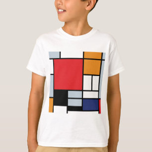 Piet Mondrian - Compositie met groot rood vlak T-shirt