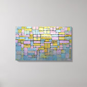 Piet Mondrian Compositie nr. V Canvas Afdruk (Voorkant)