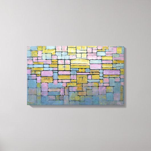 Piet Mondrian Compositie nr. V Canvas Afdruk (Voorkant)